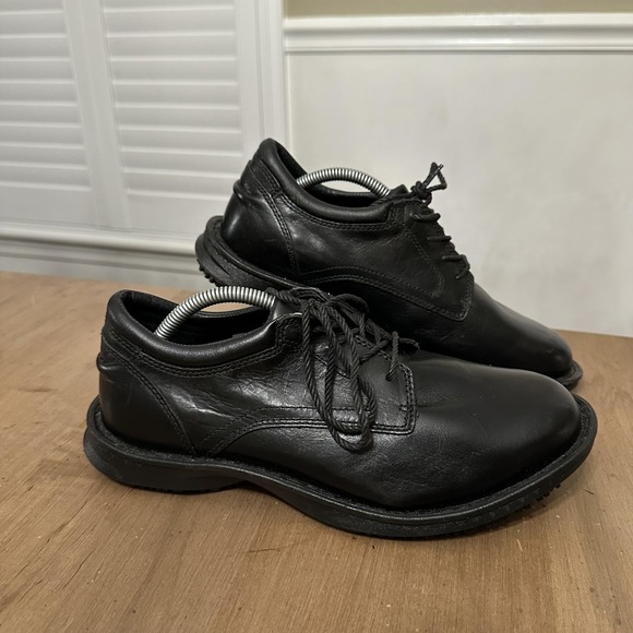 Timberland PRO Five Star Shoes Mens Size 7.5 W Black Oxford Slip Resistant 85555 - Picture 1 of 8